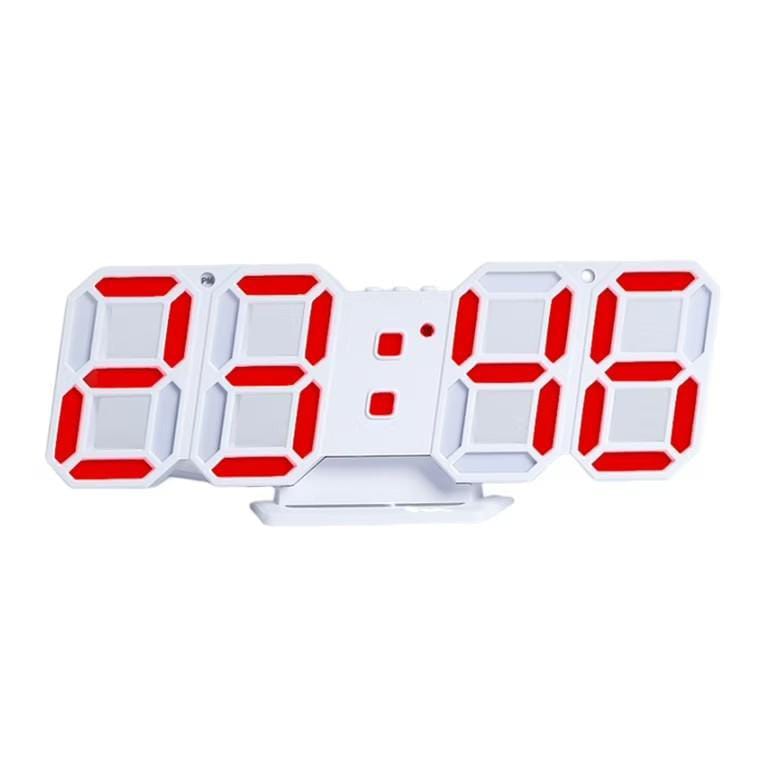 Modern White Silent Wall Clock 22cm 8cm Plastic