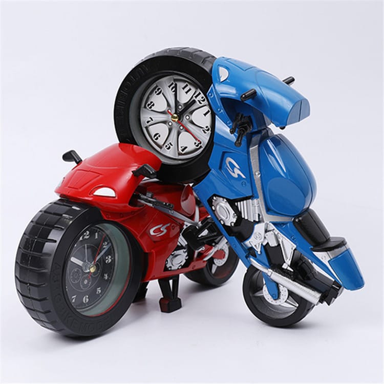Motorcycle Alarm Clock for Kids Bedroom Decor