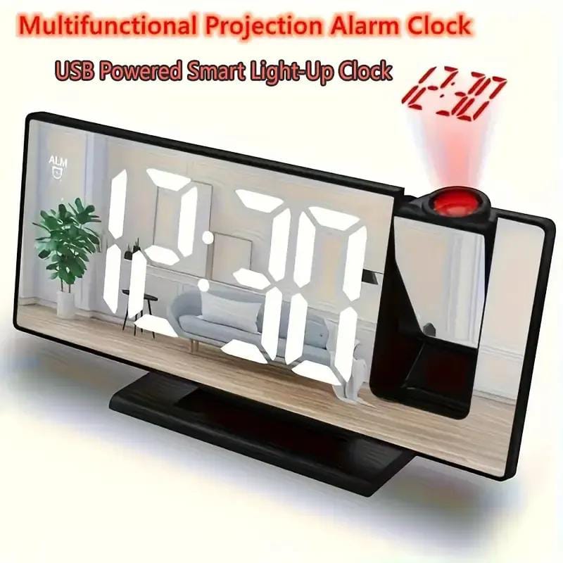 LED Alarm Clock Projector